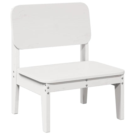 Trädgårdsstolar 2 st vit 60x52,5x72 cm massiv furu