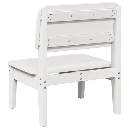 Trädgårdsstolar 2 st vit 60x52,5x72 cm massiv furu
