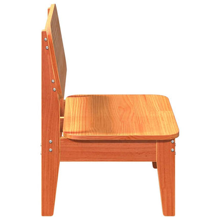 Trädgårdsstolar 2 st vaxbrun 60x52,5x72 cm massiv furu