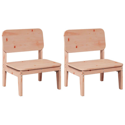 Trädgårdsstolar 2 st 60x52,5x72 cm massiv douglasträ