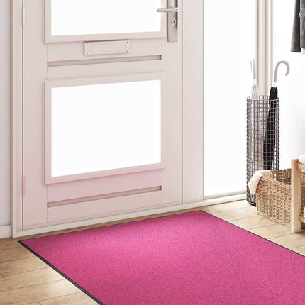 Dörrmatta Rosa och svart 120 x 300 cm 100% Polyamid
