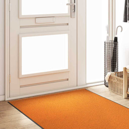 Dörrmatta Övrigt Orange och Svart 120 x 350 cm Polyamid och PVC