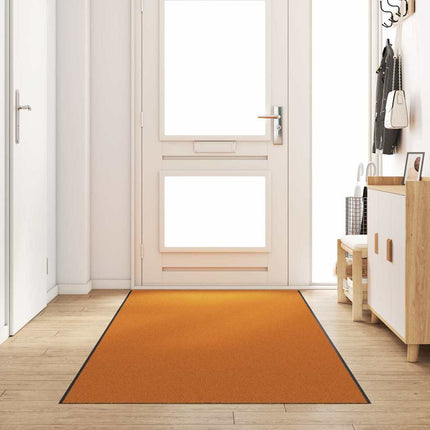 Dörrmatta Övrigt Orange och Svart 120 x 400 cm Polyamid och PVC