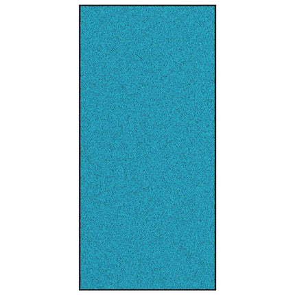 Dörrmatta Övrigt Cyan och svart 120 x 250 cm Polyamid och PVC