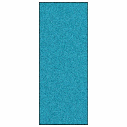 Dörrmatta Cyan och svart 120 x 300 cm 100% Polyamid