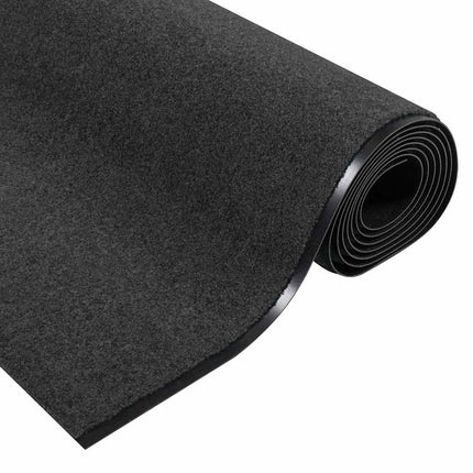 Dörrmatta Antracit och svart 120 x 400 cm 100% Polyamid