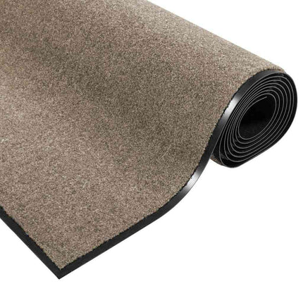 Dörrmatta Beige och svart 60 x 180 cm 100% Polyamid
