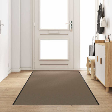 Dörrmatta Beige och svart 120 x 350 cm 100% Polyamid