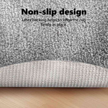 Anti-glid Shaggy Matta Grå 120 x 120 cm PP