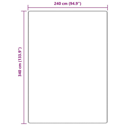 Anti-glid Shaggy Matta Kräm 240 x 340 cm PP