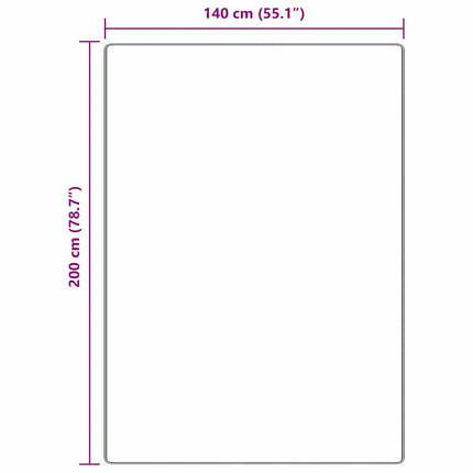 Anti-glid Shaggy Matta Brun 140 x 200 cm PP