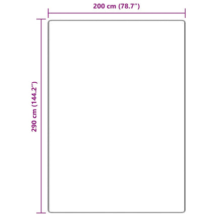 Anti-glid Shaggy Matta Brun 200 x 290 cm PP