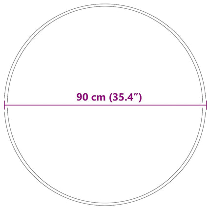 Anti-glid Shaggy Matta Brun 90 x 90 cm PP