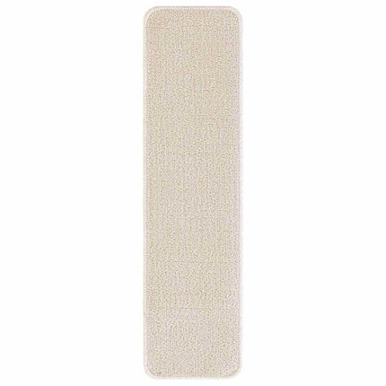 Halkfria trappmattor Rektangulär 15 pcs Kräm 75 x 20 cm PP