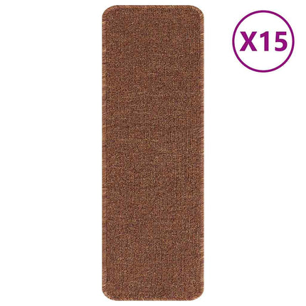 Halkfria trappmattor Latexbakgrund 15 pcs Gul 60 x 25 cm PP