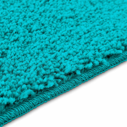 Halkfri badmatta med toalettutskärning Turkos 50 x 50 cm PP
