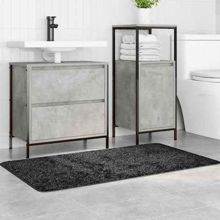Halkfri Badmatta Mörkgrå 70 x 120 cm PP