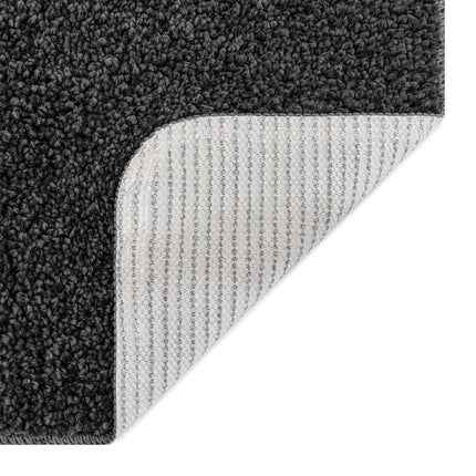Antisklid badmatta set 3 pcs Mörkgrå PP