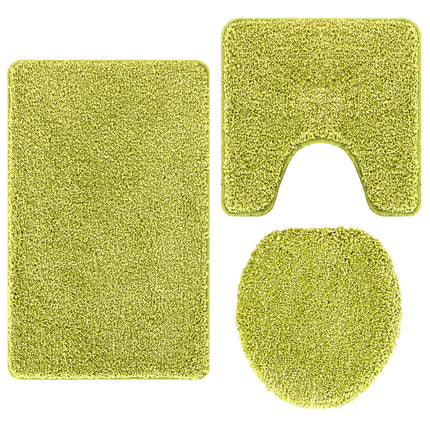 Antisklid badmatta set 3 pcs Grön PP