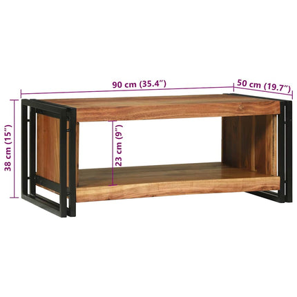 Kaffeebord Brun 90 x 50 x 38 cm Massivt Akaciaträ