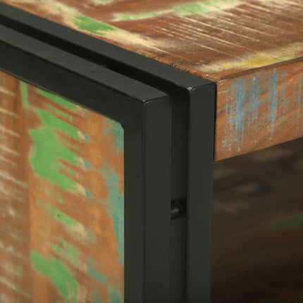 Kaffeebord Flerfärgsdesign 90 x 50 x 38 cm Solid återvunnen trä