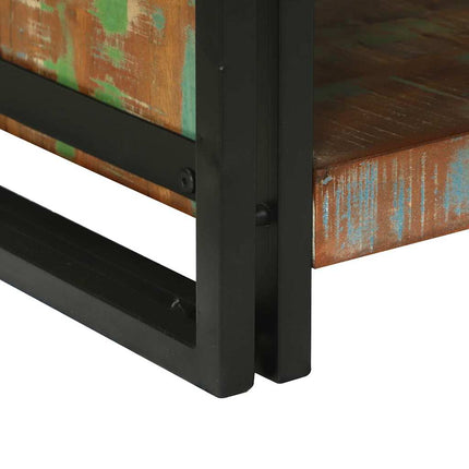 Kaffeebord Flerfärgsdesign 90 x 50 x 38 cm Solid återvunnen trä