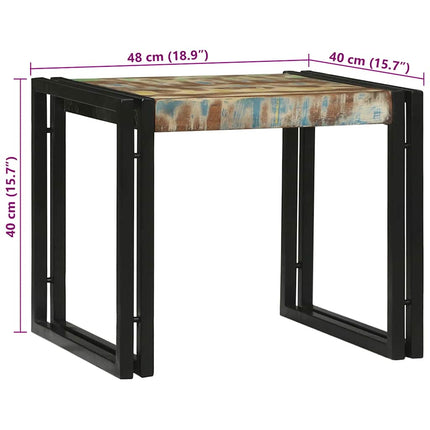 Kaffeebord 2 pcs Flerfärgsdesign Solid återvunnen trä