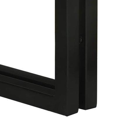 Nestingbord 3 pcs Brun och svart Massivt Mangoträd och Metall