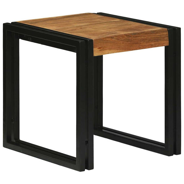 Nestingbord 3 st Brun och svart 50 x 40 x 45 cm