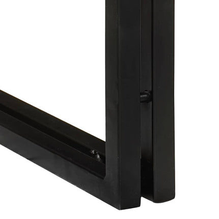 Nestingbord 3 pcs Brun och svart Massivt akaciaträ och metall