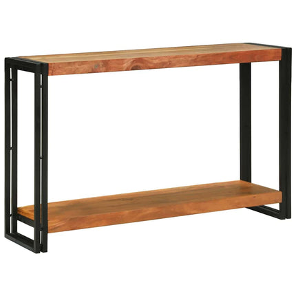 Konsolbord med hylla Brun 120 x 33 x 75 cm Massivt Akaciaträ