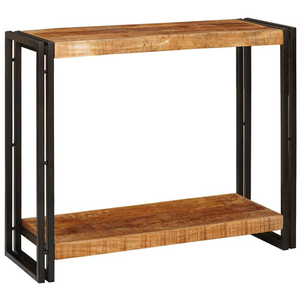 Konsolbord med hylla Brun 90 x 33 x 75 cm Massivt mangoträ