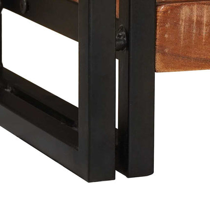 Konsolbord Flerfärgsdesign 90 x 33 x 75 cm Solid återvunnen trä