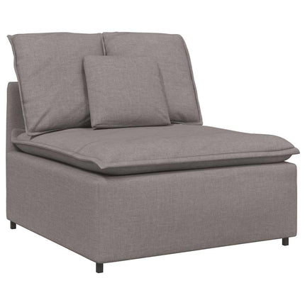 Modulsoffa med dynor taupe