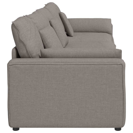 Modulsoffa med dynor taupe