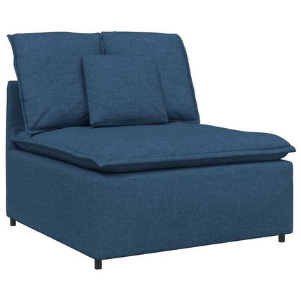 Modulsoffa med dynor blå