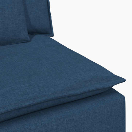 Modulsoffa med dynor blå