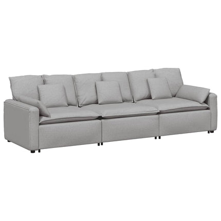 Modulsoffa med dynor molngrå