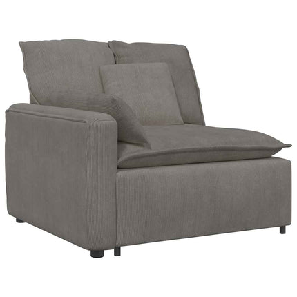Modulsoffa med dynor ljusgrå