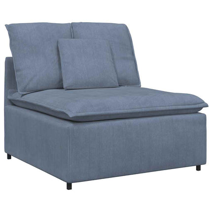Modulsoffa med dynor blå