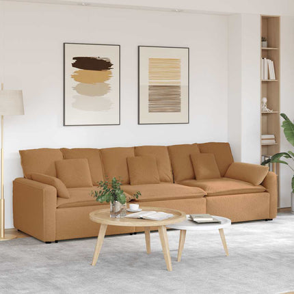 Modulsoffa med dynor beige