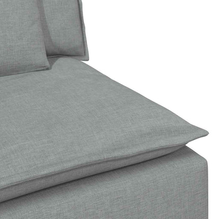 Modulsoffa med dynor ljusgrå