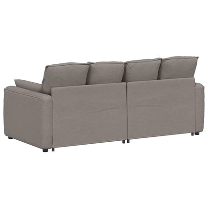 Modulsoffa med dynor taupe