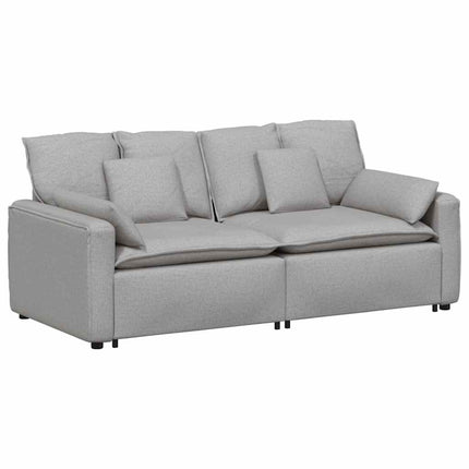 Modulsoffa med dynor molngrå