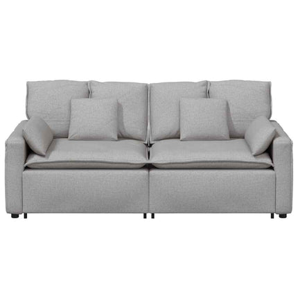 Modulsoffa med dynor molngrå