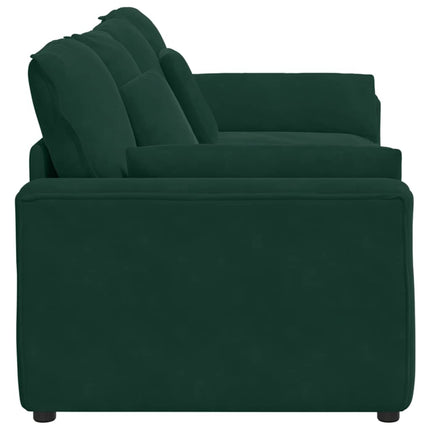 Modulsoffa med dynor mörkgrön