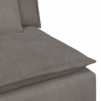 Modulsoffa med dynor ljusgrå