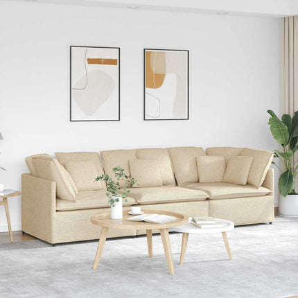 Modulsoffa Med Dynor I Tyg