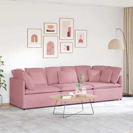 Modulsoffa Med Dynor Sammet