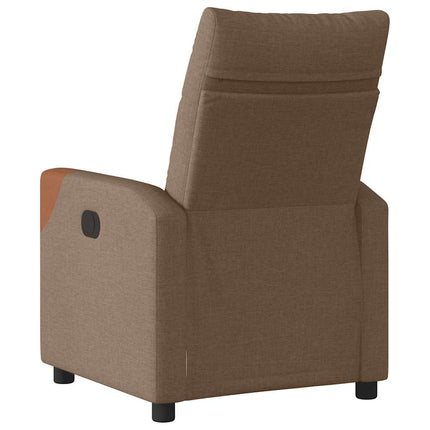 Elektrisk reclinerfåtölj Brun tyg